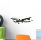 Jet Plane Isolated on White Background Wall Decal