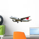 Jet Plane Isolated on White Background Wall Decal