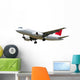 Jet Plane Isolated on White Background Wall Decal