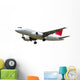 Jet Plane Isolated on White Background Wall Decal