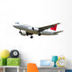 Jet Plane Isolated on White Background Wall Decal