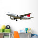 Jet Plane Isolated on White Background Wall Decal