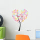 Fingerprints Heart Tree Wall Decal