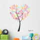 Fingerprints Heart Tree Wall Decal