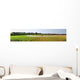Panoramic irrigation field Wall Mural