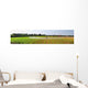 Panoramic irrigation field Wall Mural