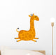 Chubby Jumping Giraffe Wall Mural