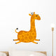 Chubby Jumping Giraffe Wall Mural