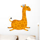 Chubby Jumping Giraffe Wall Mural