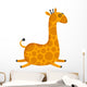 Chubby Jumping Giraffe Wall Mural