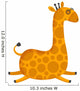 Chubby Jumping Giraffe Wall Mural