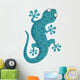 Green Cartoon Lizard Wall Mural