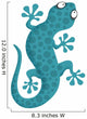 Green Cartoon Lizard Wall Mural