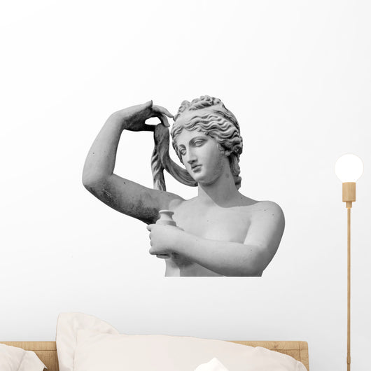 Venus statue isolated on white background Wall Decal