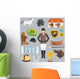 Jockey Icons Flat Wall Mural