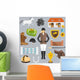 Jockey Icons Flat Wall Mural
