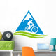 mountain biking ver. 26 Wall Decal