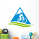 mountain biking ver. 26 Wall Decal