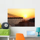 Close up of a hammock on the beach at sunset Wall Mural