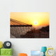 Close up of a hammock on the beach at sunset Wall Mural