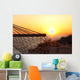 Close up of a hammock on the beach at sunset Wall Mural