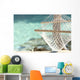 Travel concept with a hammock in a tropical beach Wall Mural