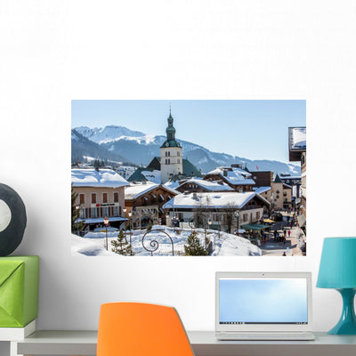 Meg&egrave;ve Wall Decal shown on a wall
