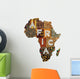 Patchwork Africa Wall Decal