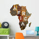 Patchwork Africa Wall Decal
