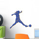 Woman Football Wall Decal