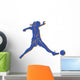Woman Football Wall Decal