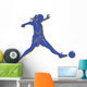 Woman Football Wall Decal