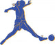 Woman Football Wall Decal