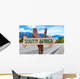 South Africa wooden sign with road background Wall Mural