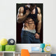 Bodybuilder showing off his abs Wall Mural