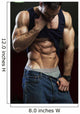 Bodybuilder showing off his abs Wall Mural