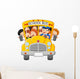 School Kids Riding a School Bus Wall Decal