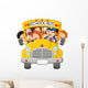 School Kids Riding a School Bus Wall Decal