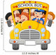 School Kids Riding a School Bus Wall Decal
