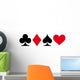 Poker Cards Symbols Wall Decal