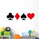 Poker Cards Symbols Wall Decal