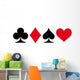 Poker Cards Symbols Wall Decal