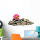 zen / spa stones with flowers Wall Decal