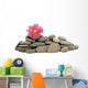 zen / spa stones with flowers Wall Decal