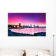 View of New York City at dusk Wall Mural