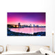 View of New York City at dusk Wall Mural
