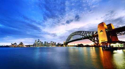 Sydney Harbor Panorama At Twilight Wall Decal