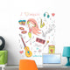 girl and music Wall Mural