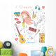 girl and music Wall Mural