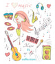 Girl And Music Wall Decal